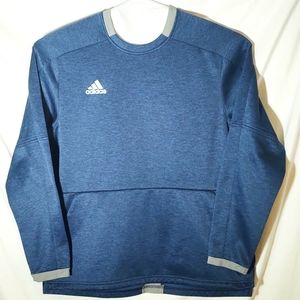 Adidas Mens Adult Fielders Choice Pullover Shirt Top Kangaroo Pocket